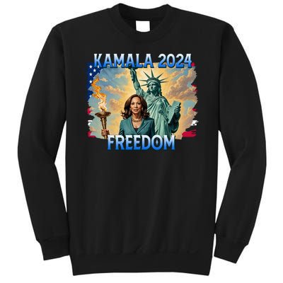 Kamala Harris Lady Liberty Freedom 2024 Sweatshirt