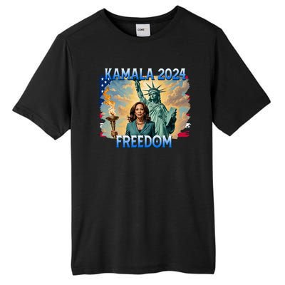 Kamala Harris Lady Liberty Freedom 2024 Tall Fusion ChromaSoft Performance T-Shirt