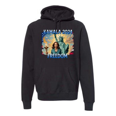 Kamala Harris Lady Liberty Freedom 2024 Premium Hoodie