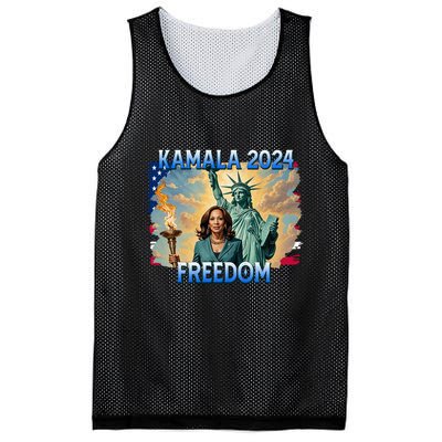 Kamala Harris Lady Liberty Freedom 2024 Mesh Reversible Basketball Jersey Tank