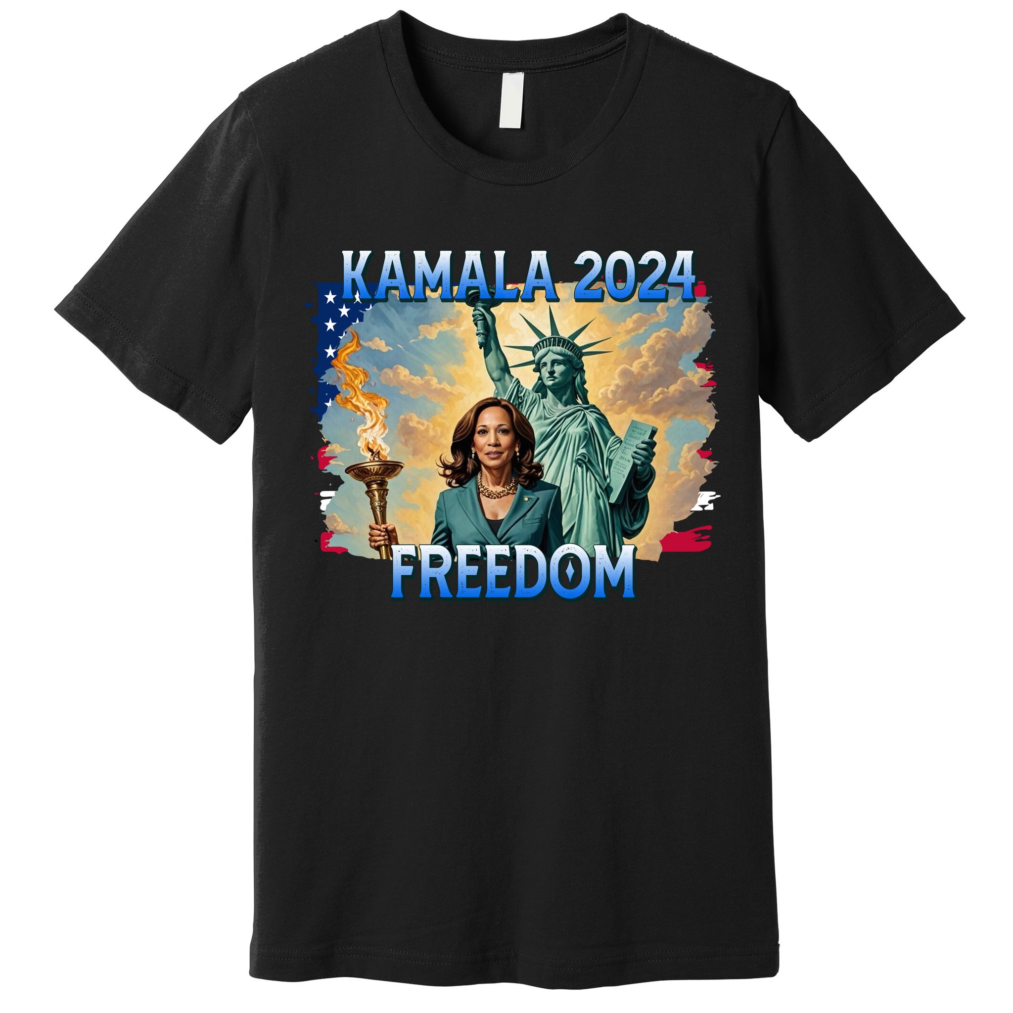 Kamala Harris Lady Liberty Freedom 2024 Premium T-Shirt