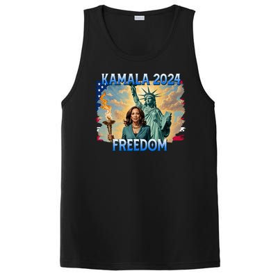 Kamala Harris Lady Liberty Freedom 2024 PosiCharge Competitor Tank