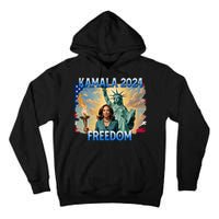 Kamala Harris Lady Liberty Freedom 2024 Tall Hoodie