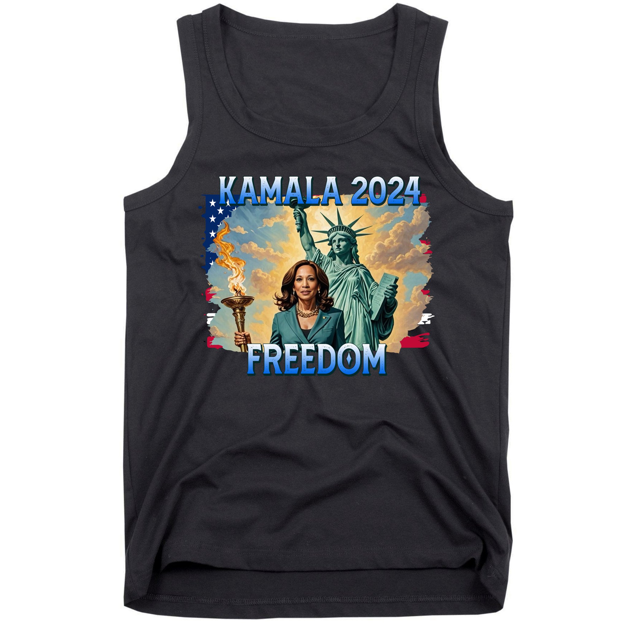 Kamala Harris Lady Liberty Freedom 2024 Tank Top
