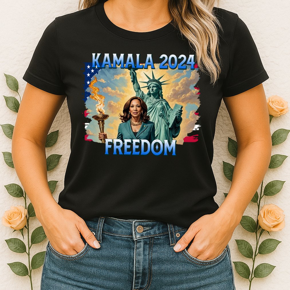 Kamala Harris Lady Liberty Freedom 2024 Womens T-Shirt