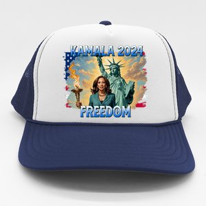 Kamala Harris Lady Liberty Freedom 2024 Trucker Hat