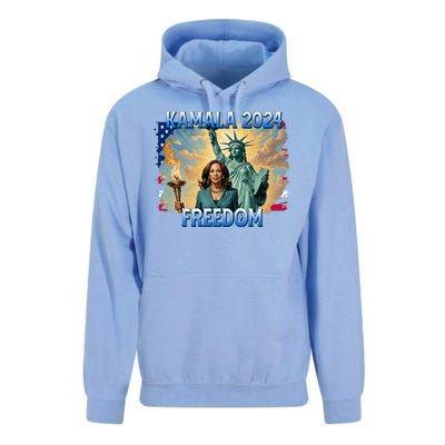 Kamala Harris Lady Liberty Freedom 2024 Unisex Surf Hoodie