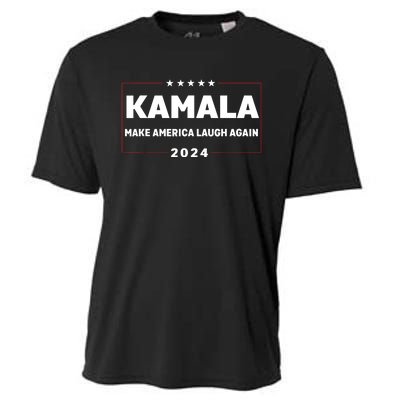 Kamala Harris Make America Laugh Again American Flag 2024 Cooling Performance Crew T-Shirt