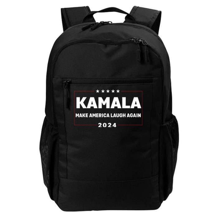 Kamala Harris Make America Laugh Again American Flag 2024 Daily Commute Backpack