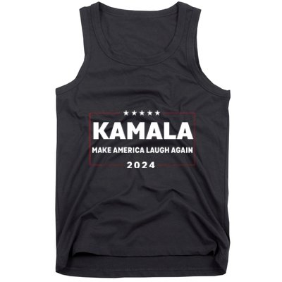 Kamala Harris Make America Laugh Again American Flag 2024 Tank Top