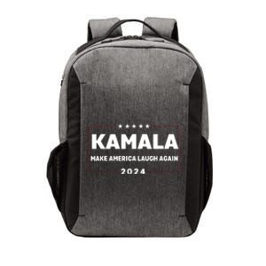 Kamala Harris Make America Laugh Again American Flag 2024 Vector Backpack