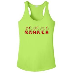 Kamala Harris Merry Christmas Lettering Positive Ladies PosiCharge Competitor Racerback Tank