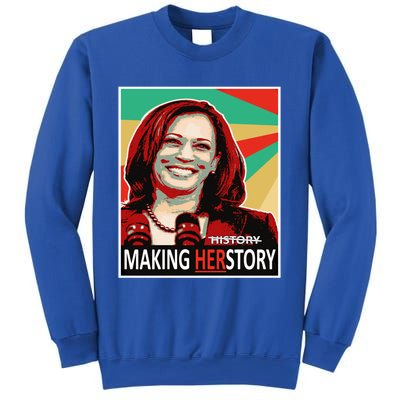 Kamala Harris Making Herfunny Giftstory Gift Sweatshirt