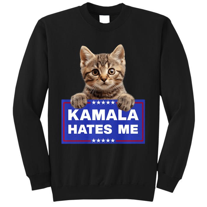 Kamala Hates Me Kamala Hate Cats Trump 2024 American Flag Sweatshirt