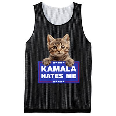 Kamala Hates Me Kamala Hate Cats Trump 2024 American Flag Mesh Reversible Basketball Jersey Tank