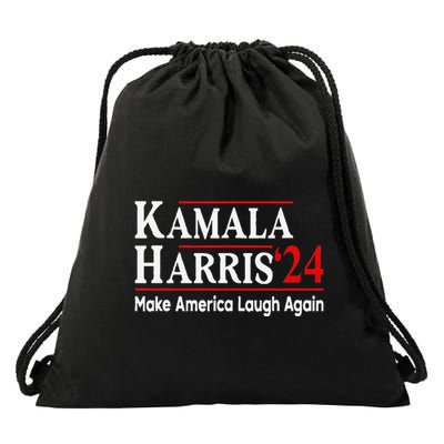 Kamala Harris Make America Laugh Again Drawstring Bag