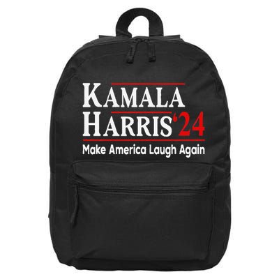Kamala Harris Make America Laugh Again 16 in Basic Backpack