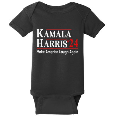 Kamala Harris Make America Laugh Again Baby Bodysuit