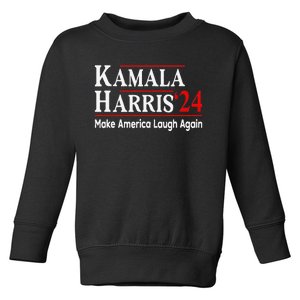 Kamala Harris Make America Laugh Again Toddler Sweatshirt