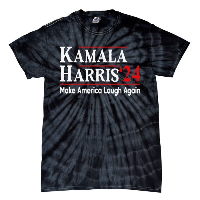 Kamala Harris Make America Laugh Again Tie-Dye T-Shirt