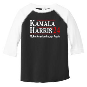 Kamala Harris Make America Laugh Again Toddler Fine Jersey T-Shirt