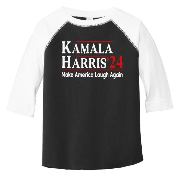 Kamala Harris Make America Laugh Again Toddler Fine Jersey T-Shirt