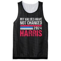 Kamala Harris My Values Have Not Change Kamala Vote Mesh Reversible Basketball Jersey Tank