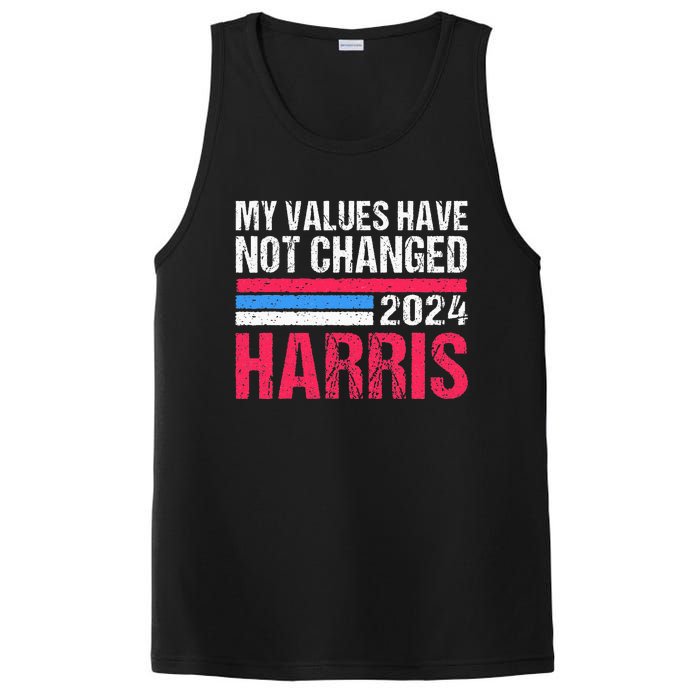 Kamala Harris My Values Have Not Change Kamala Vote PosiCharge Competitor Tank