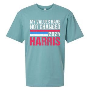 Kamala Harris My Values Have Not Change Kamala Vote Sueded Cloud Jersey T-Shirt