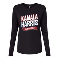 Kamala Harris Madam President Womens Cotton Relaxed Long Sleeve T-Shirt