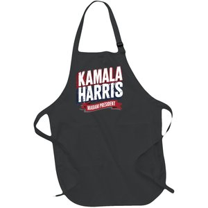 Kamala Harris Madam President Full-Length Apron With Pockets