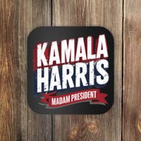 Kamala Harris Madam President Coaster