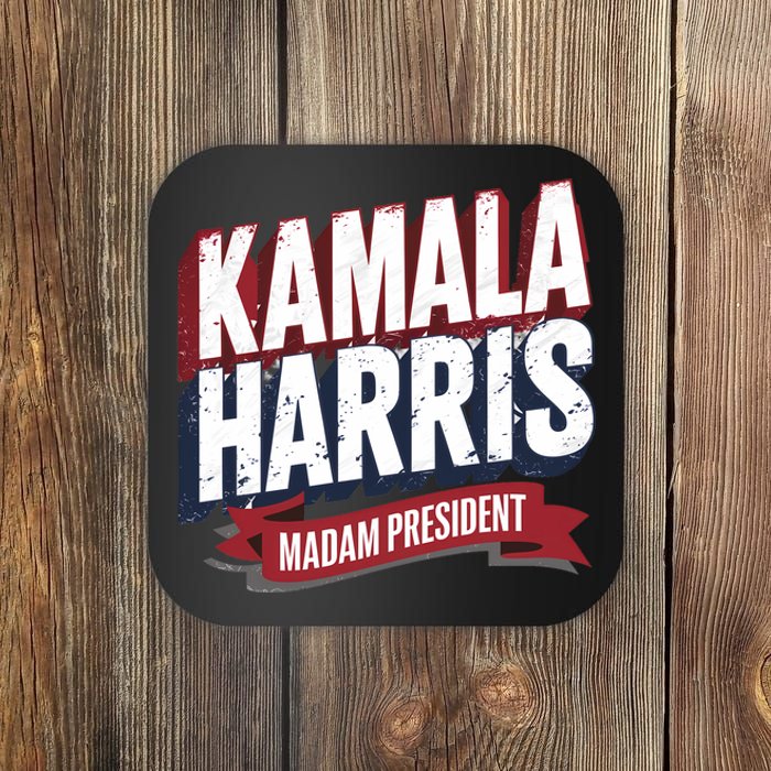 Kamala Harris Madam President Coaster