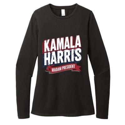 Kamala Harris Madam President Womens CVC Long Sleeve Shirt