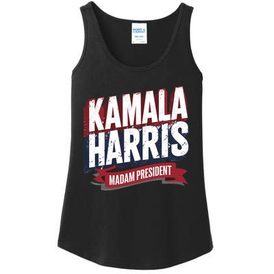 Kamala Harris Madam President Ladies Essential Tank