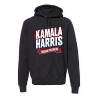 Kamala Harris Madam President Premium Hoodie