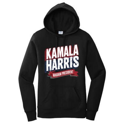 Kamala Harris Madam President Women's Pullover Hoodie