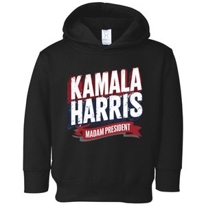 Kamala Harris Madam President Toddler Hoodie