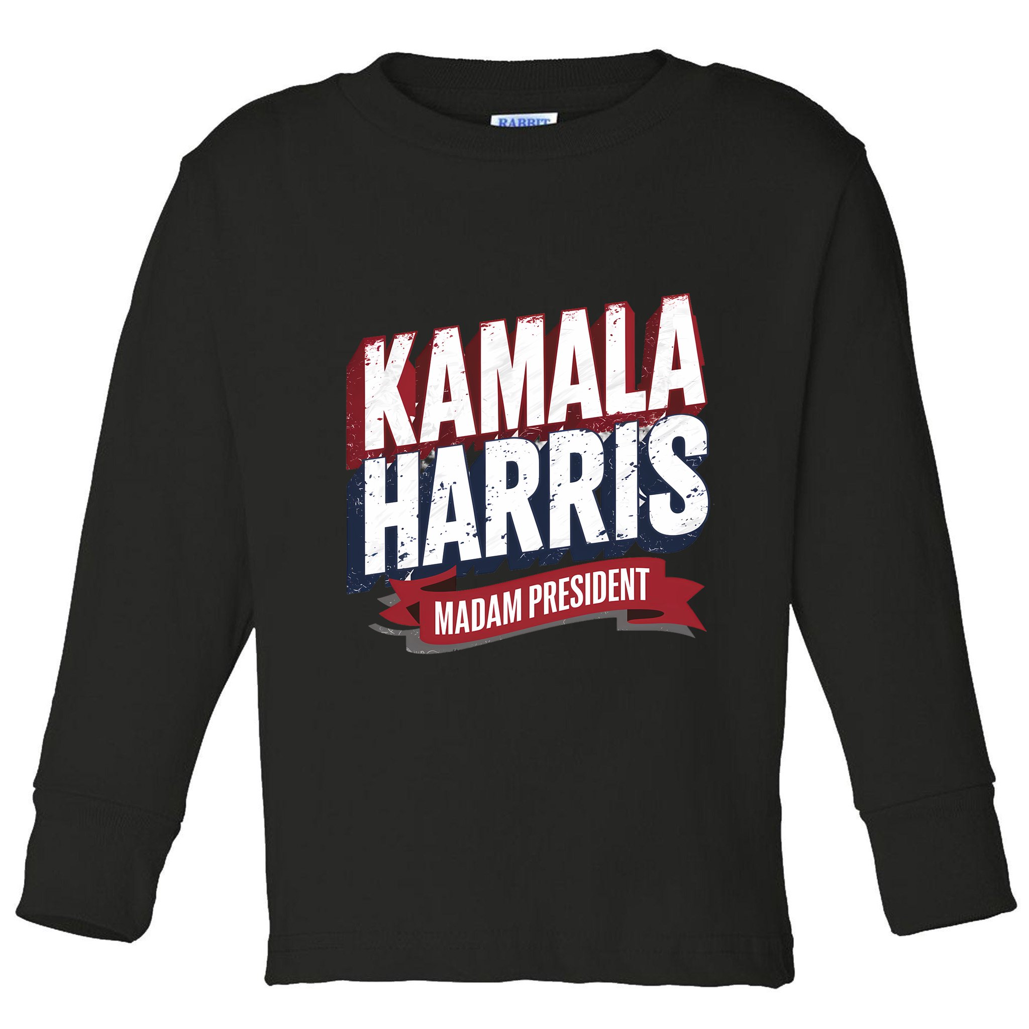 Kamala Harris Madam President Toddler Long Sleeve Shirt
