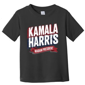 Kamala Harris Madam President Toddler T-Shirt