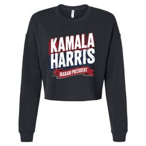 Kamala Harris Madam President Cropped Pullover Crew