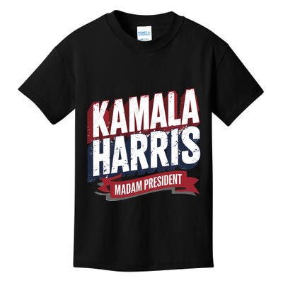 Kamala Harris Madam President Kids T-Shirt