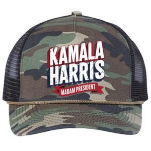 Kamala Harris Madam President Retro Rope Trucker Hat Cap