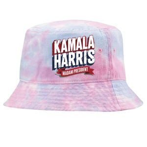 Kamala Harris Madam President Tie-Dyed Bucket Hat