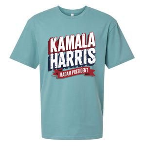 Kamala Harris Madam President Sueded Cloud Jersey T-Shirt