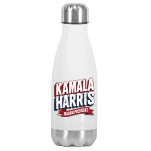 Kamala Harris Madam President Stainless Steel Insulated Water Bottle