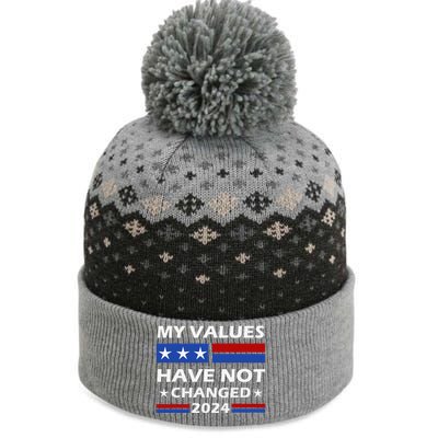 Kamala Harris My Values Have Not Changed The Baniff Cuffed Pom Beanie