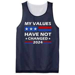 Kamala Harris My Values Have Not Changed Mesh Reversible Basketball Jersey Tank