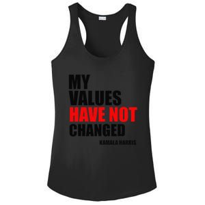 Kamala Harris My Values Have Not Changed Ladies PosiCharge Competitor Racerback Tank