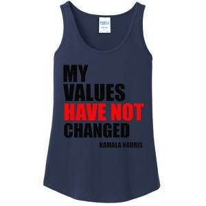 Kamala Harris My Values Have Not Changed Ladies Essential Tank